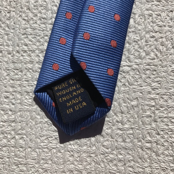 Brooks Brothers Blue with Red Polka Dots Tie - Picture 5 of 6